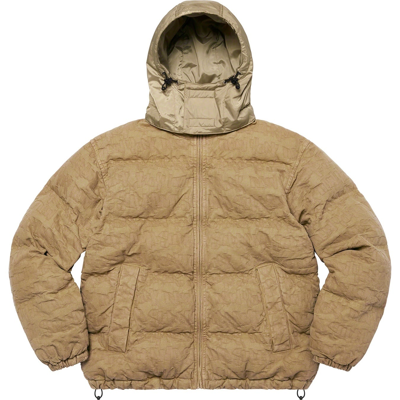 Fat Tip Jacquard Denim Puffer Jacket view 8